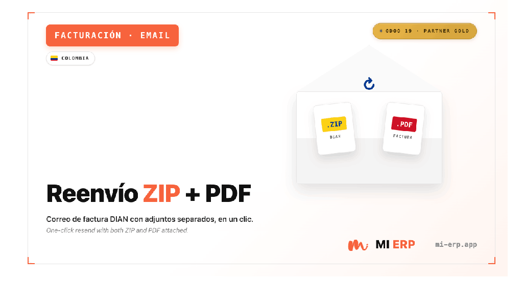 Colombia: Reenvío de ZIP DIAN adjunto en correo